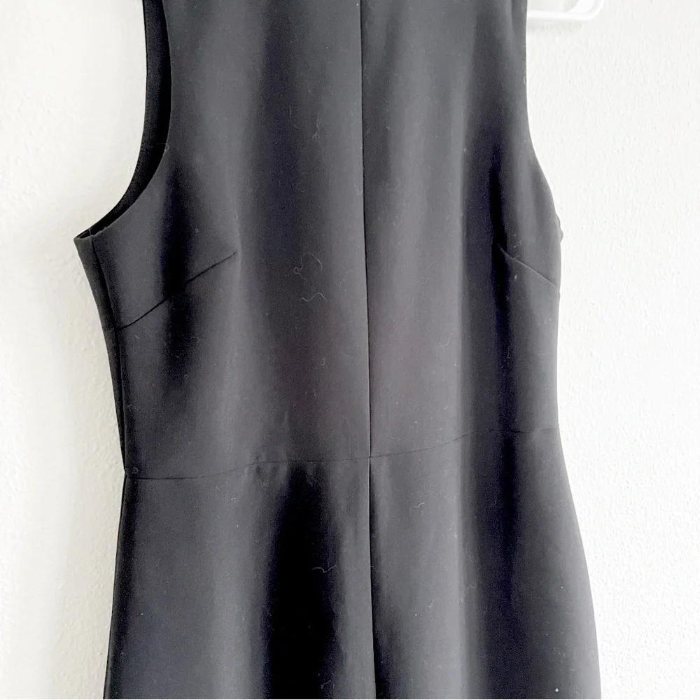 mock neck little black dress sleeveless sheath high collar cheongsam style 8 - Picture 4 of 9